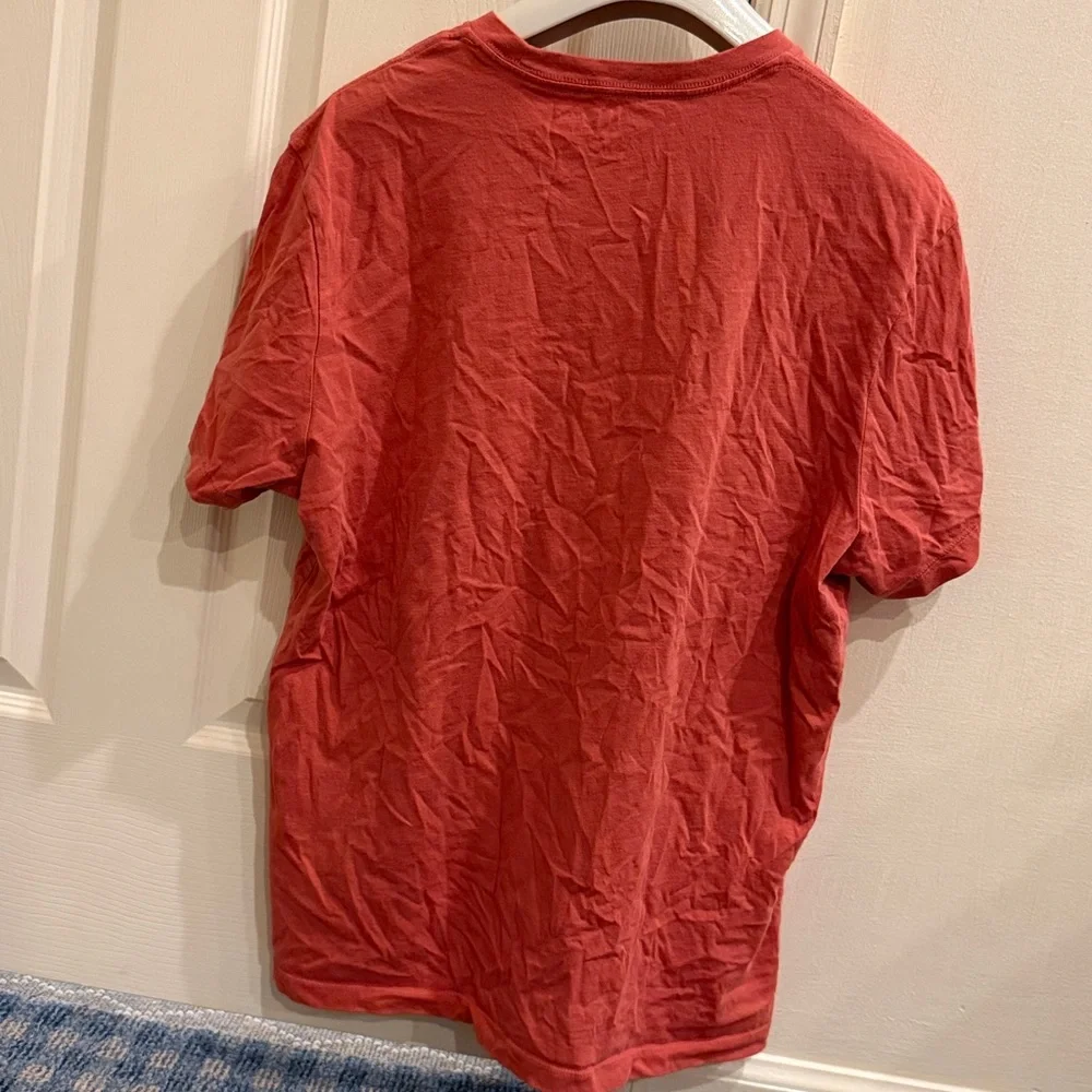 J. Crew Men's Short Sleeve Red/orange blend  Tee Size large